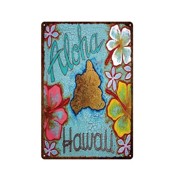 Morocco Hawaii Africa Sunset Scenery Metal Sign Vintage Travel Poster Hot Sale Wall Art Decoration Retro Iron Painting Tin Pl