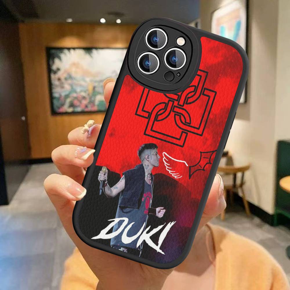 Fashion Rapper DUKI Phone Case For IPhone 16 15 14 13 Pro Max 11 12 Plus Leather Silicone Cover