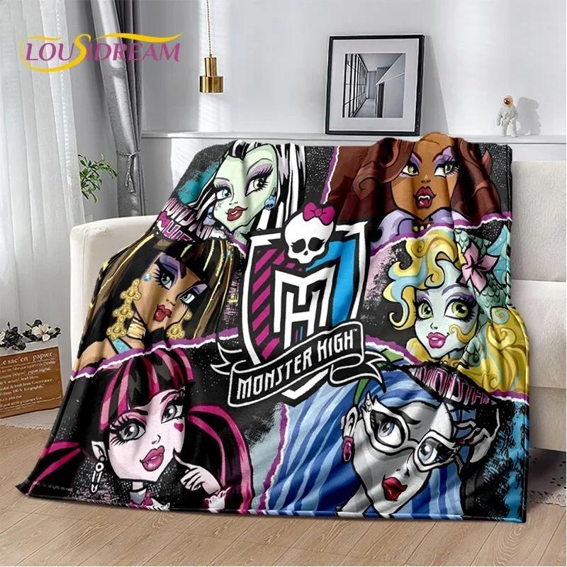 Cartoon Monster High Draculaura Wampir Miękkie Koce, Utrzymuj Ciepły Koc Wygodny Na Piknik Łóżka Sofa Dom Sypialnia Dzieci