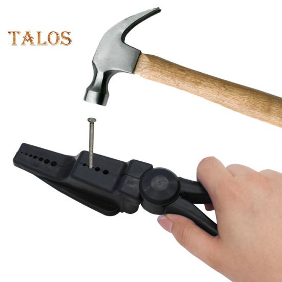 Pinza per chiodi con scanalature multiple Pinza di sicurezza per martellamento Impugnatura ergonomica Pinza porta chiodi per martellamento multifunzionale Morsetti