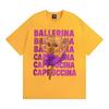 Funny Cute Coffee Ballerina Cappuccino T Shirt Fashion Kawaii Vintage Cartoon T-shirts Men Women Oversized Casual Cotton T-shirt