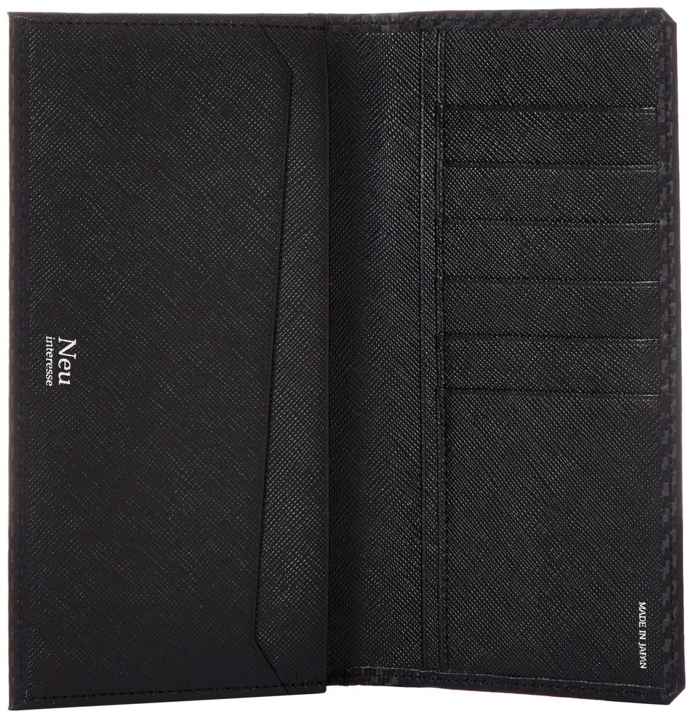 [Neu Interesse] Sasamachi Long Wallet, Graphite, Black