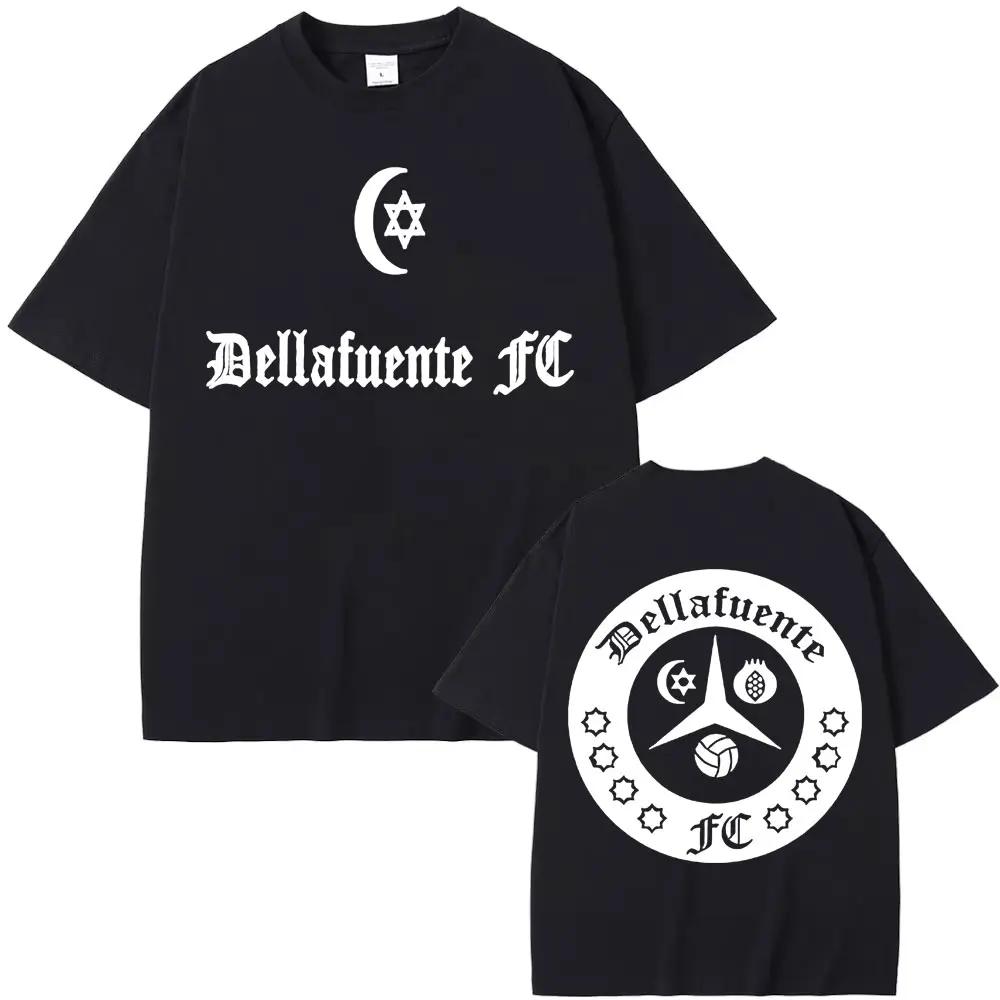 Rapper Dellafuente New Album 2025 Tour T-shirts Men Women Harajuku Gothic Hip Hop Punk T Shirt Fashion Casual T-shirt