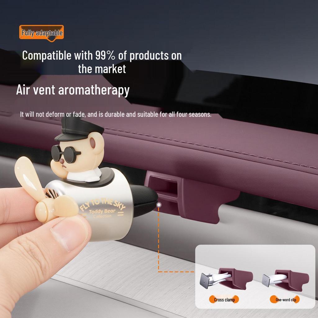 Xiaomi YU7/SU7 Air Vent Clip Car Mount Adapter with Aroma Card Buckle for Interior Modification.