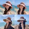 Bohemian Style Floppy Hat With Breathable Cotton For Summer Outdoor Travel