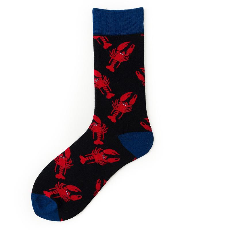 Hundreds Fashion Personality Cotton Socks Unisex Men Happy Street Skateboard Fruits Harajuku Gift Funny Boys Male Dress Sox