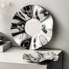 Nordic Fruit Plates Stainless Steel Decorative Plate Petal Ornament Storage Trays Creative Living Room Coffee Table Storage Tray