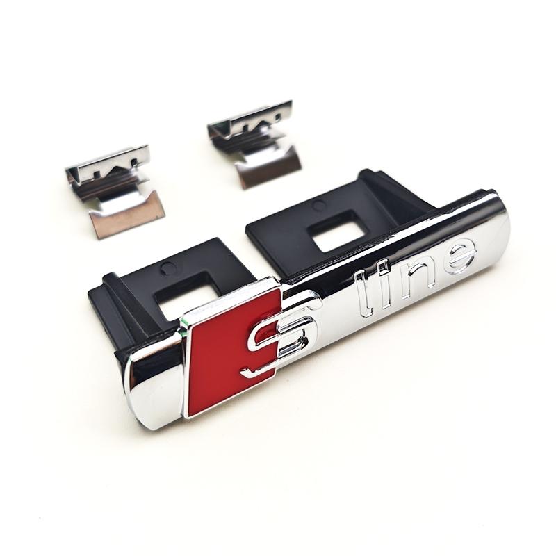 3D Metal Logo  Emblem Car Fender Side Sticker Front Grill Badge For  A3 A4 A5 A6 A7 S3 S4 S5 S6 TT  Accessories
