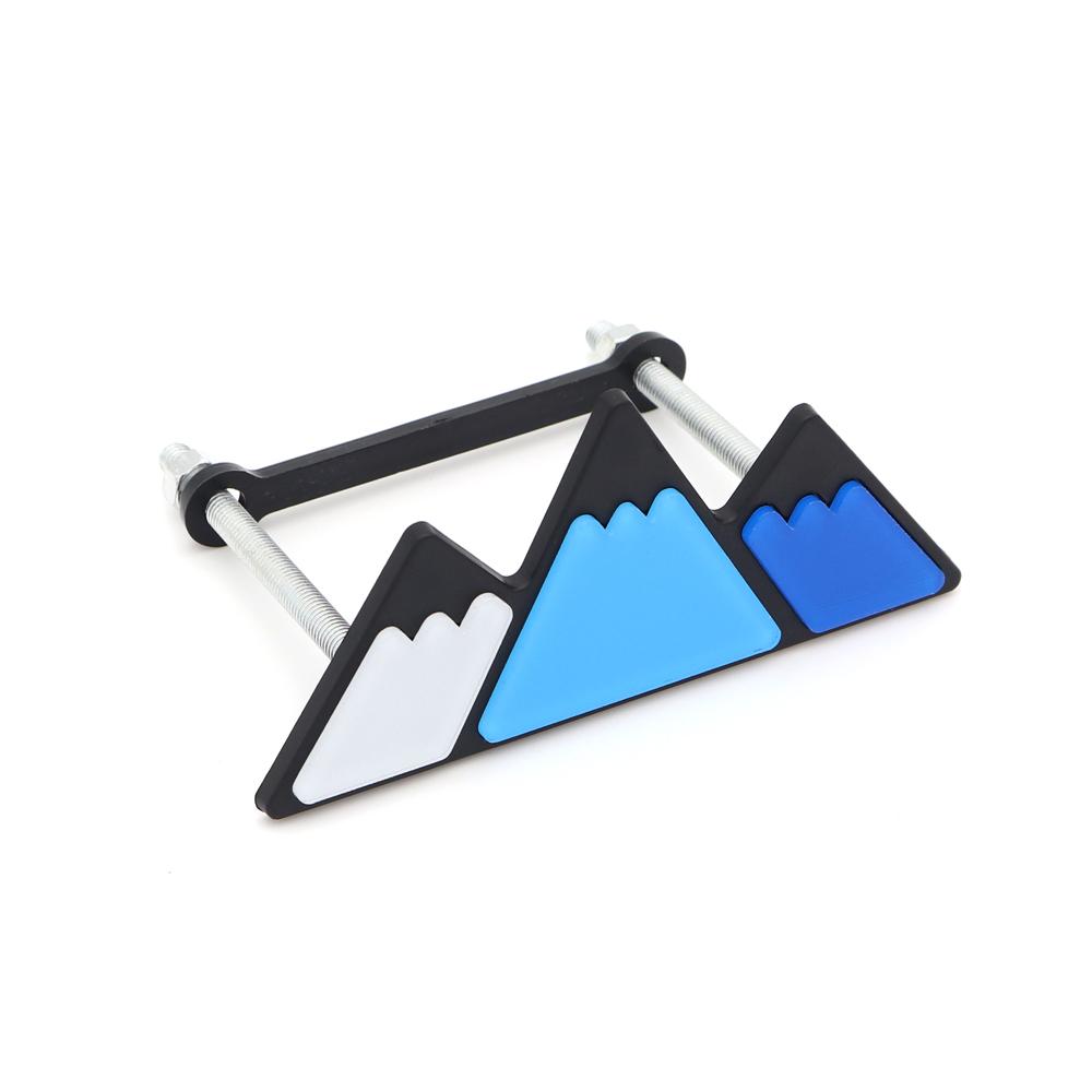 3 Tri Colors Grille Badge Emblem For Toyota TRD Tacoma Tundra 4Runner Highlande Rav4 Strip Of Air Inlet Logo Auto Accessories