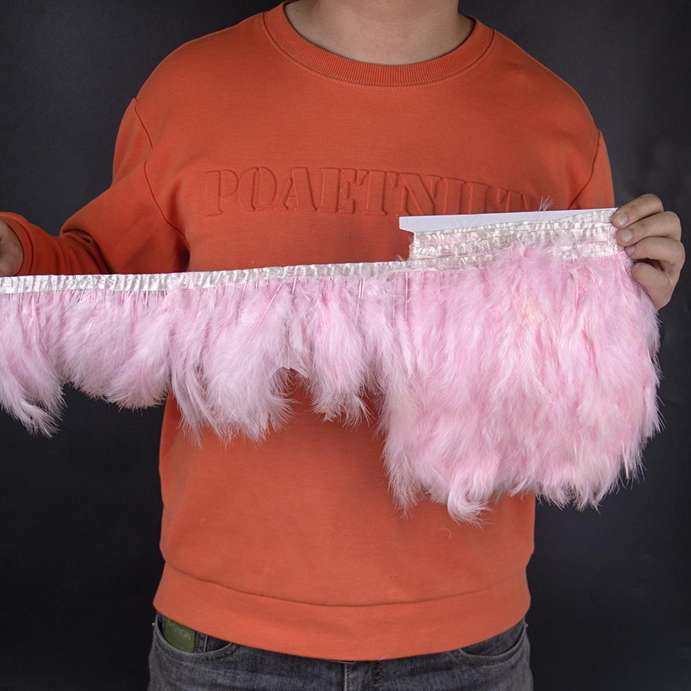 2 5 10 Meter Color Turkey Marabou Feathers Trim 4-6Inch Plumes Fringe For Sewing Crafts Wedding Party Dress Decoration