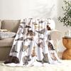 Cute Black Cat with Yellow Eyes Soft Throw Blanket All Season Warm Blankets Lightweight Fuzzy Flannel Throw Blanket for Bed Sofa