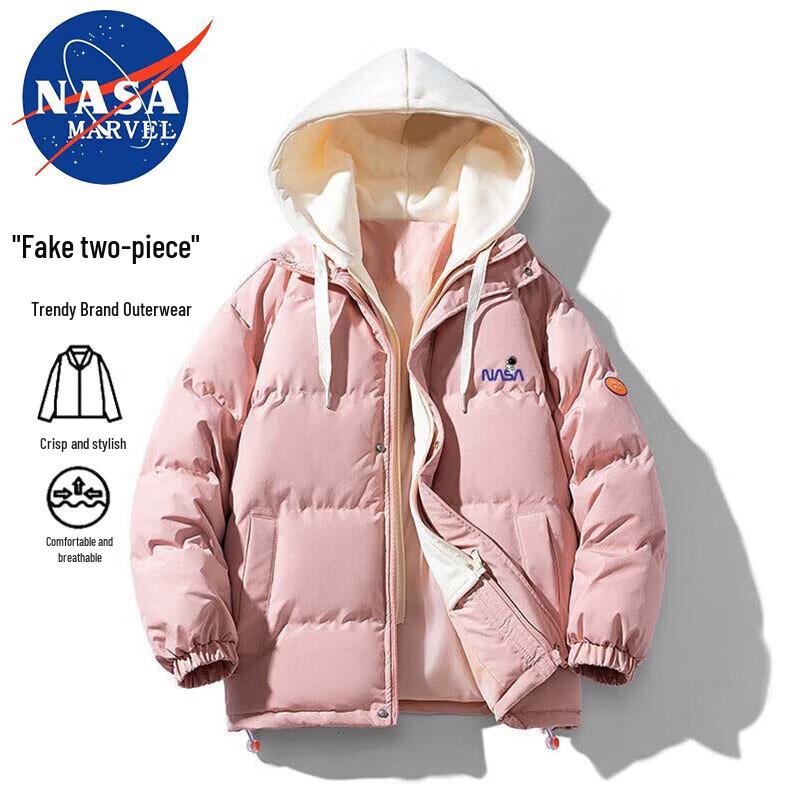 

NASA MARVEL Unisex Hooded Puffer Jacket L