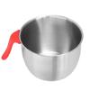 Stainless Steel Mixing Bowl with Handle Non Slip Deepen Splashproof Egg Whisking Bowl for Salad Serving