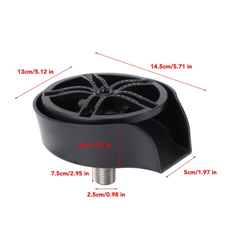 Automatic Glass Rinser Stainless Steel Cup Washer Professional Rust Resistant Pressure Glass Washer For Kitchen Sinks Silver