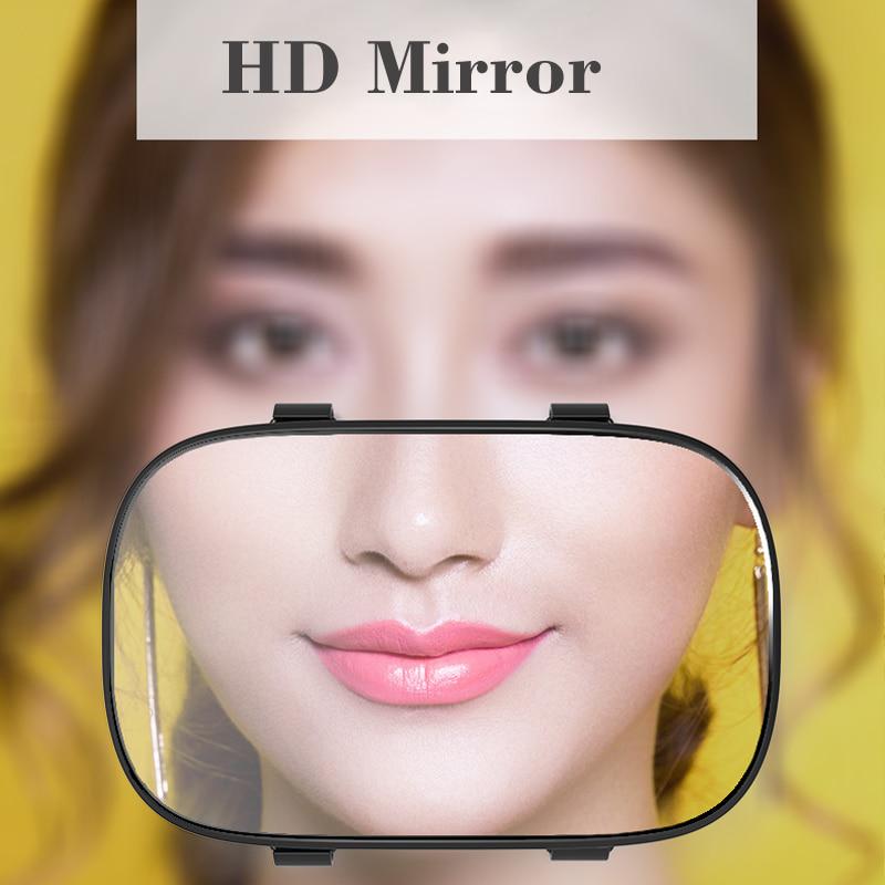 Portable Car Sun visor Makeup Mirror Car Interior Sun-Shading HD Cosmetic Mirror Auto Vanity Mirror Car Styling