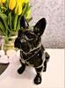 Ceramiczny Pies Buldog Czarny H32 Figura