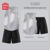 MINISO Men's Quick-Dry Sleeveless T-shirt & Shorts Set