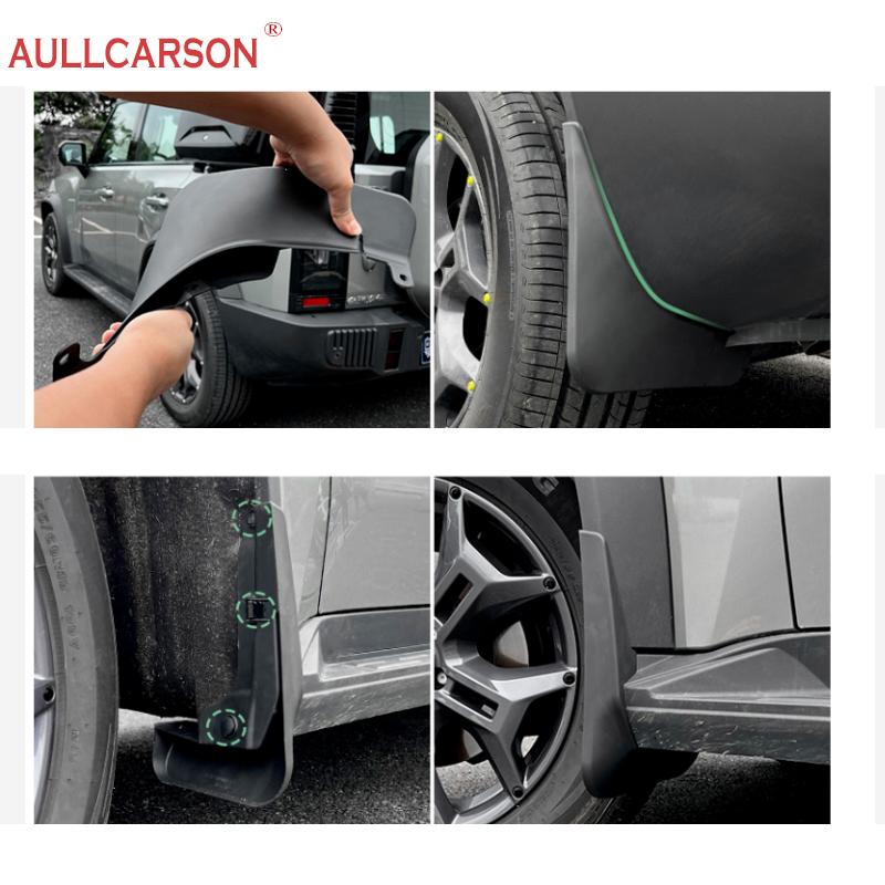 For Chery Jetour T2 2023 2024 2025 Mud Flaps Mudflap Front Rear Fender Anti-splash Mudguards Guard Splash Car Accessories 4pcs