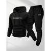 Completo felpa con cappuccio oversize da uomo Manica lunga Top Pantaloni Tuta casual invernale
