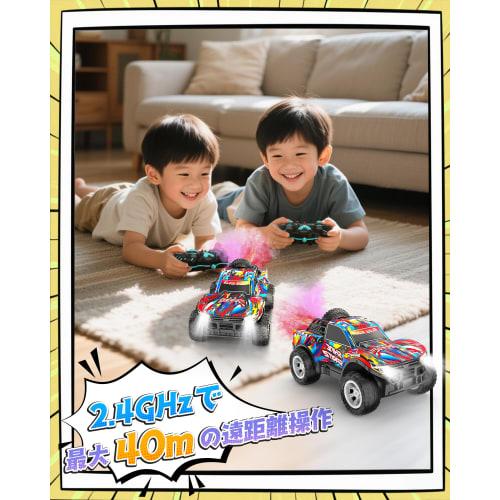 DEERC RC Off-Road Car for Kids [2025 Upgraded Edition] RC Car Remote Control Toy for Drifting Beginners Rechargeable Indoor/Outdoor Use 2.4Ghz LED Lig