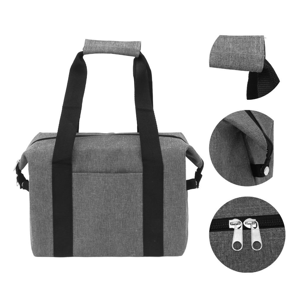 For Outdoor Activities Portable Camping Cooler Bag Grey Foldable Cooler Bag 10L Small Size Soft Cooler Backpack Picnic