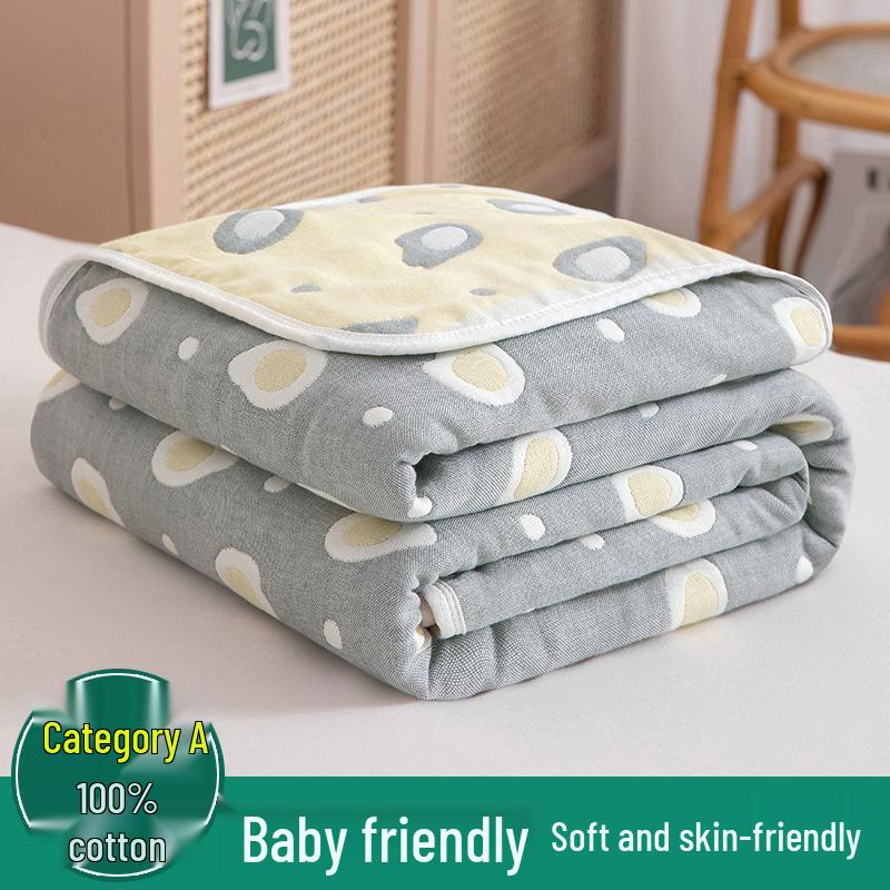 Six-Layer Pure Cotton Gauze Blanket for Summer – Baby Nap & Child's AC Cover, Gift