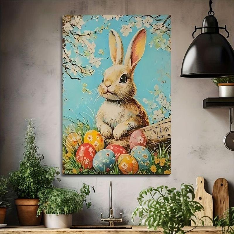 Metal Painting Russian Easter Theme Religious Home Wall Art Decor Religious Easter Gift