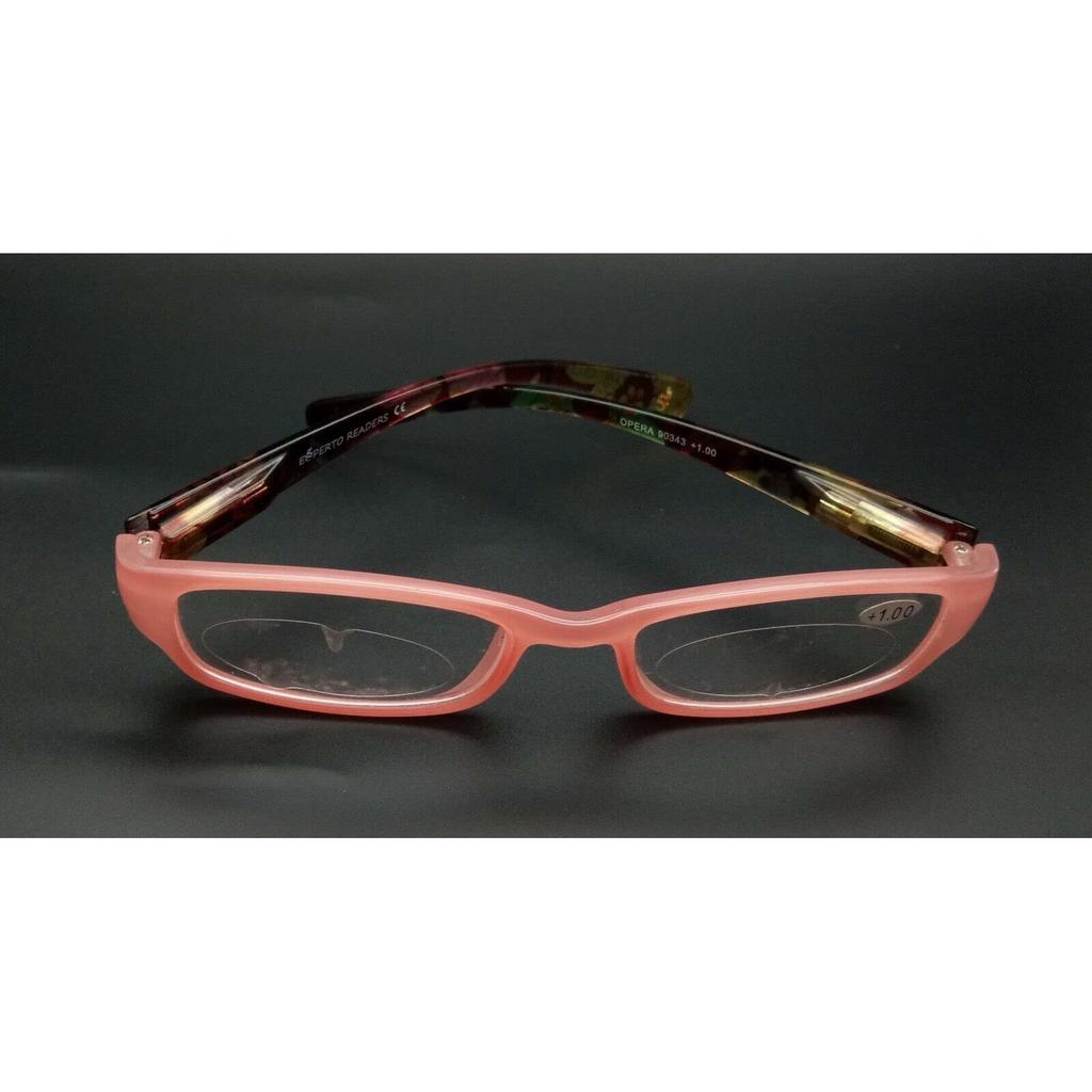 RSINC Halbrand-Rahmen/Brille/Sehbrille, Optisch, Für Männer Und Frauen, PINK 49-16-138 (Lesen -02) (+1,00) SQ-OVLU-E9MM