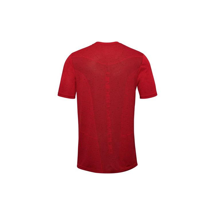 Under Armour T Shirts Men's Red Crew Neck Moderate Straight Fit 1356798-608
