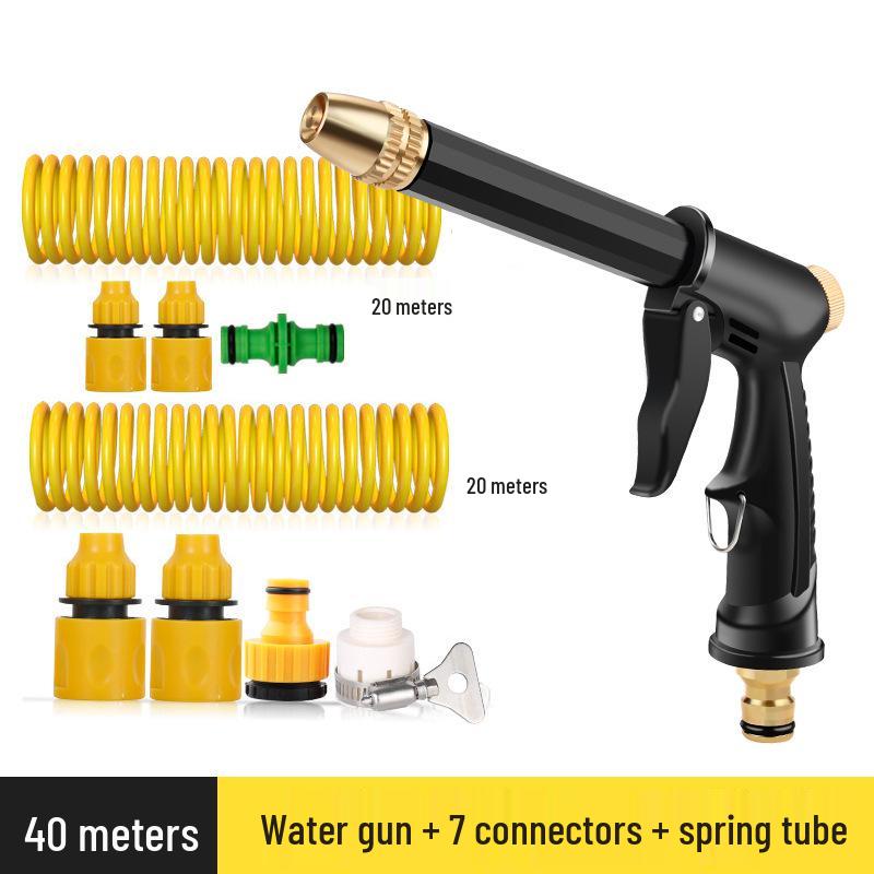 High-Pressure Car Wash Nozzle Spray Gun with Foam Bottle