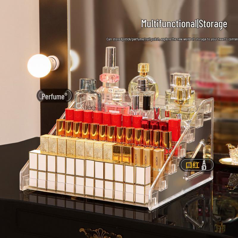 Acrylic Organizer Stand for Nail Polish, Perfume, Lipstick, Essential Oils, and Cosmetics