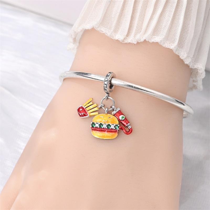 Party Series Charm Copper Feather Music Dance Dangle Pendant Fit Original Charm Bracelets Women Diy Jewelry Gift