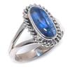 Natural Blue Kyanite Gemstone Handmade 925 Solid Silver Jewelry Ring Size 6 M9L81