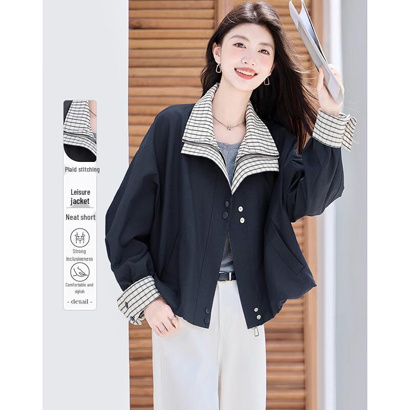 

Sishui Nianhua Women s Elegant Long-Sleeve Short Jacket XL