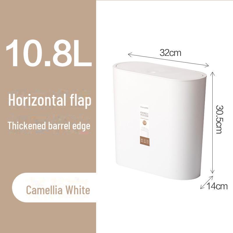 

Пластиковый мусорный бак Camellia Nordic с откидной крышкой для кухни, ванной комнаты или туалета