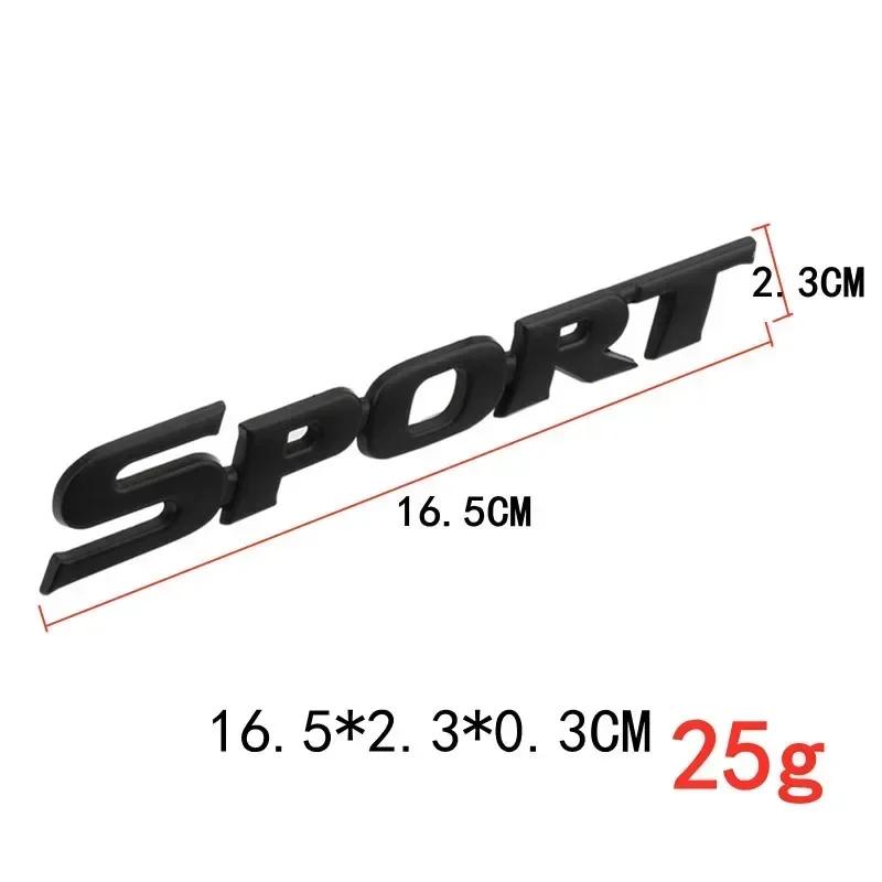 3D Metalen SPORT Logo Spatbord Embleem Achterklep Badge Sticker Decals voor Toyota Highlander Yaris Corolla Camry CHR Auto Accessoires