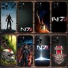 N7 M-Mass E-Effect Game  Phone Case For Apple iPhone 15,14,13,12,11,Pro,X,XS,Max,XR,Plus,Mini Soft Black Cover