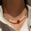 New Style Elegant Natural Jade & Freshwater Pearl & Agate Stone 14K Gold Filled Female  Set For Women Necklace Bracelet