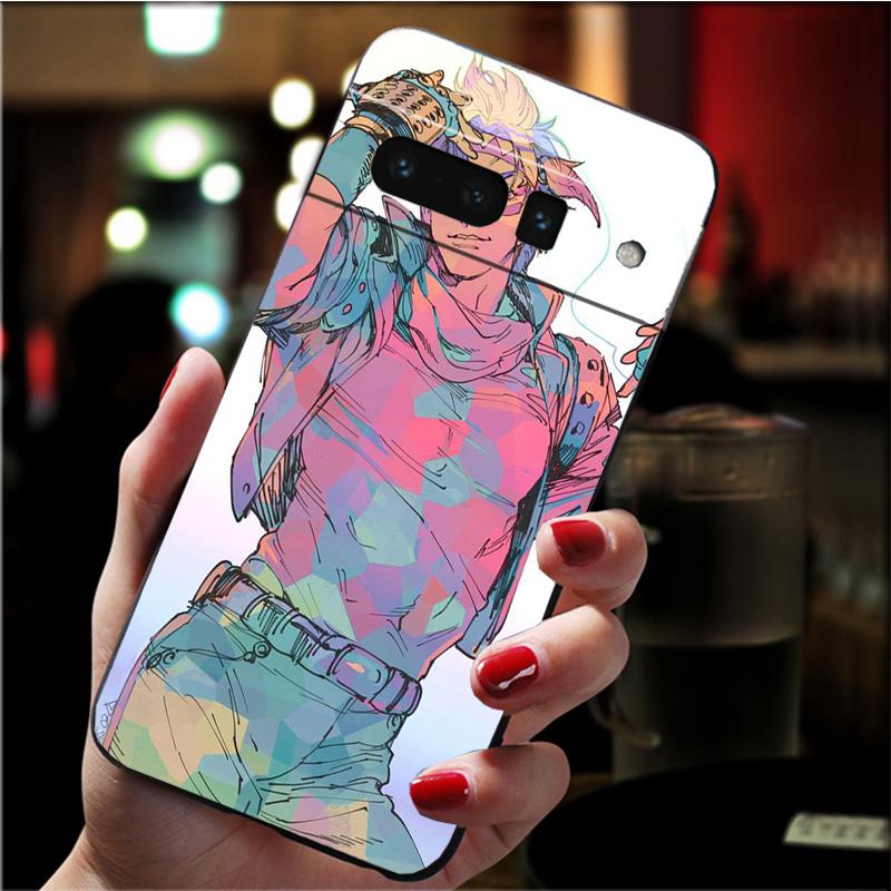 Phone Case for Google Pixel 7 Pro 7 6A 6 Pro 5A 4A 3A Pixel 4 XL Pixel 5 6 4 3 XL 3A XL 2 XL JoJo Bizarre Adventure Case Funda
