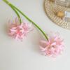 Ramo di Fiori Artificiali in Seta a 2 Teste Lycoris Realistica Tocco Reale Simulazione Fiori Finti Fatti a Mano