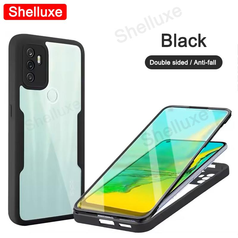 360 Ganzkörper Vorderseite+Rückseite Klare Hülle Shelluxe Für OPPO A53 A53s A33 A32 OppoA53 OppoA53s 2020 Silikon Doppelseitige Handyhülle