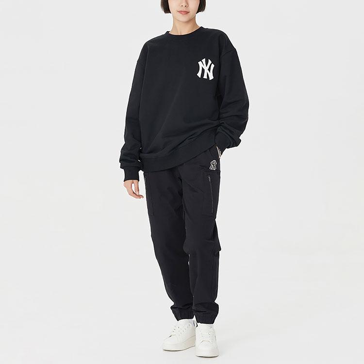 New MLB Knitted Sweatpants Unisex Black 3FWP00124-50BKS