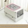 All-Steel Enclosed Stainless Cat Litter Box, Odor & Splash Proof, Extra Large