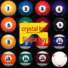 Individual Crystal Billiard Balls: Standard Chinese Black Eight 8, White Cue Ball, Billiards Accessories