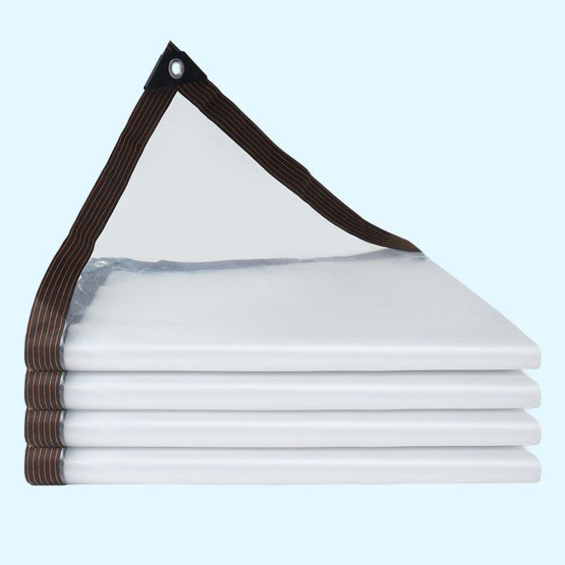 Metal Buckle Reinforcement Transparent Waterproof Cloth Rainproof Sunscreen Tarpaulin Very Suitable for Garden Courtyard Balcony Sunshade and Camping