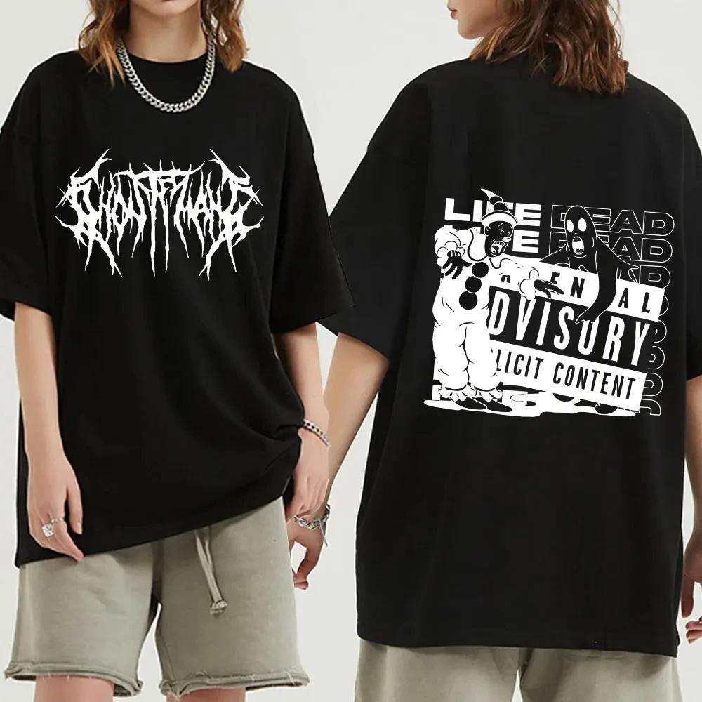 Letní pánské tričko s grafickým potiskem Módní Hip Hop Metal Rock Gotické tričko Streetwear Oversized tričko Unisex Harajuku Topy Tričko