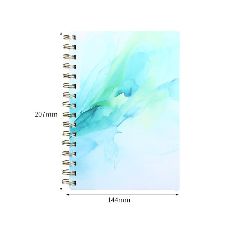A5 Spiral Floral Notebook - Loose-Leaf, High-Quality Business Gift Handbook