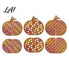Thanksgiving Seasonal Tabletop Decor Wooden Pumpkin Decor Vintage Striped Hollow Carved Ornament Autumn Housewarming Gifts for Home Party,