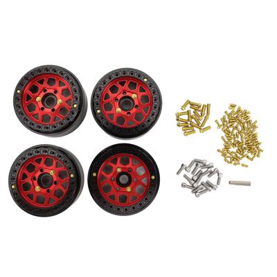 4pcs 1:10 Drift Car Wheel Rims Aluminium Alloy IFR Skarn Pressure Ring RC Vehicle Wheels Rims for