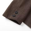 Women Fashion With Pockets Brown Single Breasted Jackets Vintage Lapel Neck Long Sleeves Female Chic Lady Outfits